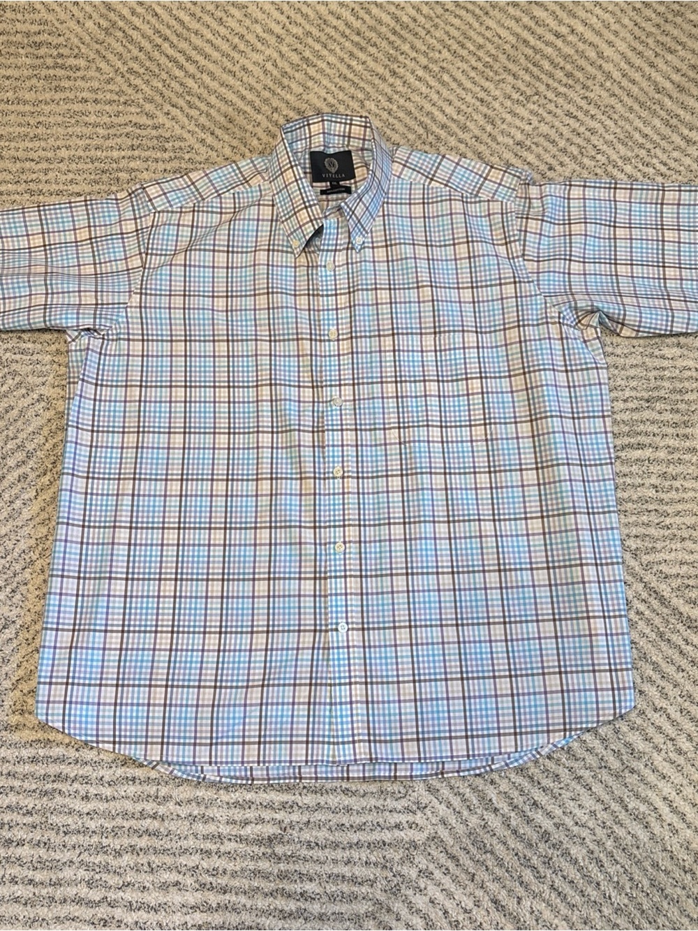 Viyella Men’s Short-Sleeve Plaid Button-Up Shirt - 2XL